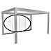 Biohort Pergola Schiebewand aus Glas 