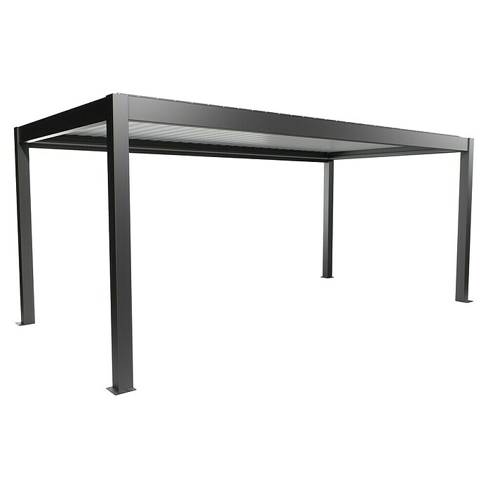 Biohort Lamellenpavillon Gr. 6 (B x T: 608 x 312 cm, Dunkelgrau Metallic, Material Gestell: Stahl) | BAUHAUS