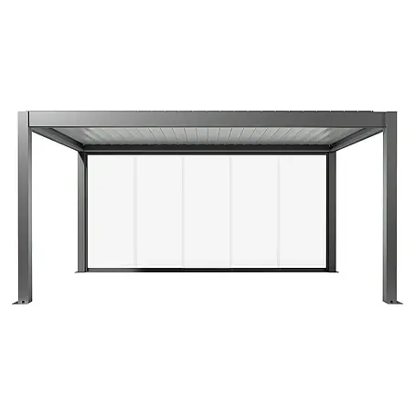 Biohort Pergola Schiebewand aus Glas