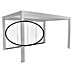 Biohort Pergola Schiebewand aus Glas 