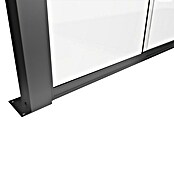 Biohort Pergola Schiebewand aus Glas (Passend für Biohort Pergola Lamellenpavillon Gr. 3, Quarzgrau Metallic) | BAUHAUS