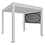 Biohort Pergola Sonnenschutz Rollo elektrisch (364 x 10 x 235 cm, Passend für Biohort Pergola Lamellenpavillon Gr. 4, Quarzgrau Metallic) | BAUHAUS