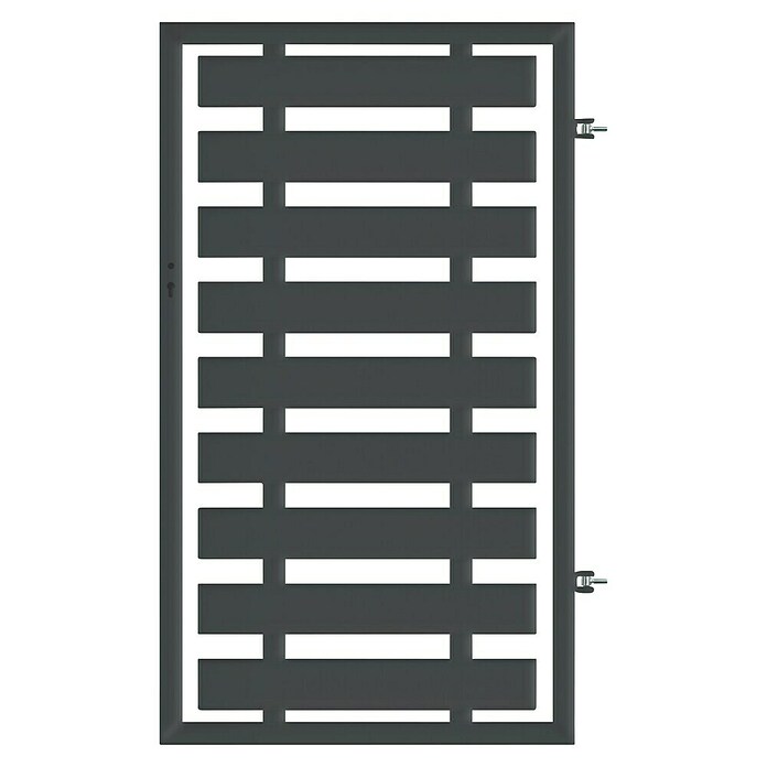Polbram Ograjna vrata Dora D  (90 x 150 cm, Antracit, Kovina) | Kovinska ograjna vrata | Vrtna in ograjna vrata | Ograje in zastori | Vrt in prosti čas | Izdelki | BAUHAUS