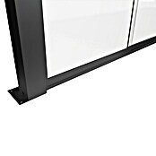 Biohort Pergola Schiebewand aus Glas (Passend für Biohort Pergola Lamellenpavillon Gr. 4, Dunkelgrau Metallic) | BAUHAUS