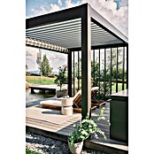 Biohort Lamellenpavillon Gr. 4 (B x T: 404,5 x 312 cm, Dunkelgrau Metallic - Silber Metallic, Material Gestell: Stahl) | BAUHAUS