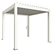 Biohort Lamellenpavillon Gr. 3 (B x T: 312 x 312 cm, Weiß, Material Gestell: Stahl) | BAUHAUS