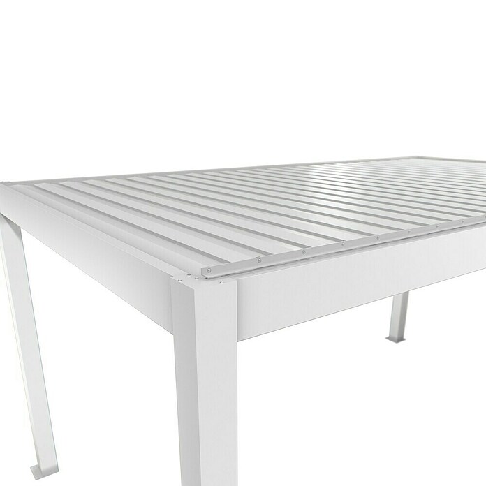 Biohort Lamellenpavillon Gr. 5 (B x T: 515,5 x 312 cm, Weiß, Material Gestell: Stahl) | BAUHAUS