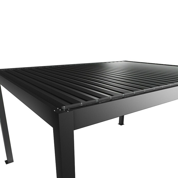 Biohort Lamellenpavillon Gr. 4,5 (B x T: 460 x 367,5 cm, Dunkelgrau Metallic, Material Gestell: Stahl) | BAUHAUS