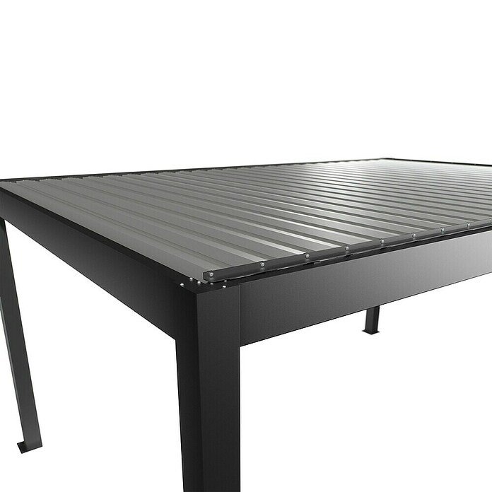 Biohort Pergola Gr. 3 (B x T: 312 x 367,5 cm, Dunkelgrau Metallic - Silber Metallic, Material Gestell: Stahl) | BAUHAUS