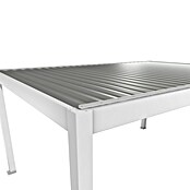 Biohort Lamellenpavillon Gr. 5 (B x T: 515,5 x 367,5 cm, Weiß - Silber Metallic, Material Gestell: Stahl) | BAUHAUS
