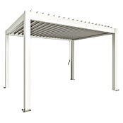 Biohort Lamellenpavillon Gr. 4 (B x T: 404,5 x 312 cm, Weiß, Material Gestell: Stahl) | BAUHAUS
