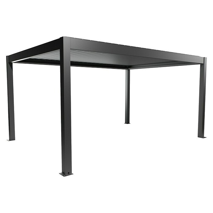 Biohort Lamellenpavillon Gr. 5 (B x T: 515,5 x 367,5 cm, Dunkelgrau Metallic, Material Gestell: Stahl) | BAUHAUS