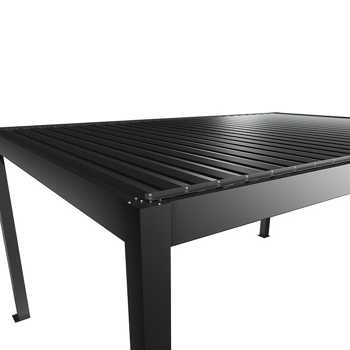 Biohort Lamellenpavillon Gr. 5 (B x T: 515,5 x 367,5 cm, Dunkelgrau Metallic, Material Gestell: Stahl) | BAUHAUS