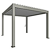 Biohort Lamellenpavillon Gr. 3,5 (B x T: 367,5 x 367,5 cm, Quarzgrau Metallic - Silber Metallic, Material Gestell: Stahl) | BAUHAUS