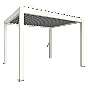 Biohort Lamellenpavillon Gr. 3,5 (B x T: 367,5 x 312 cm, Weiß - Silber Metallic, Material Gestell: Stahl) | BAUHAUS