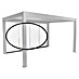 Biohort Pergola Schiebewand aus Glas 