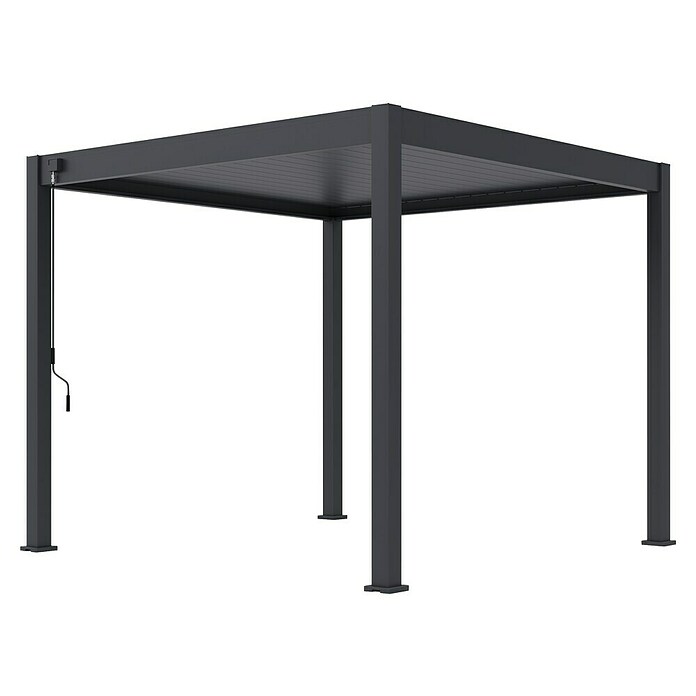 Sunfun Paviljon z lamelami Toluca  (300 x 300 cm, Material ogrodja: Aluminij, Antracit) | 8298 - Gartenzelte/Pavillons | ICFA - Sonnenschutz | ICF - Sonnenschutz | IC - Freizeit im Garten | I - Stadtgarten | BAUHAUS