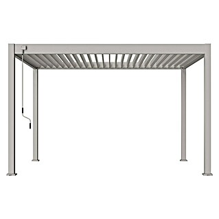 Sunfun Paviljon s letvicama Toluca (300 x 400 cm, Materijal postolja: Aluminij, Boja pijeska)
