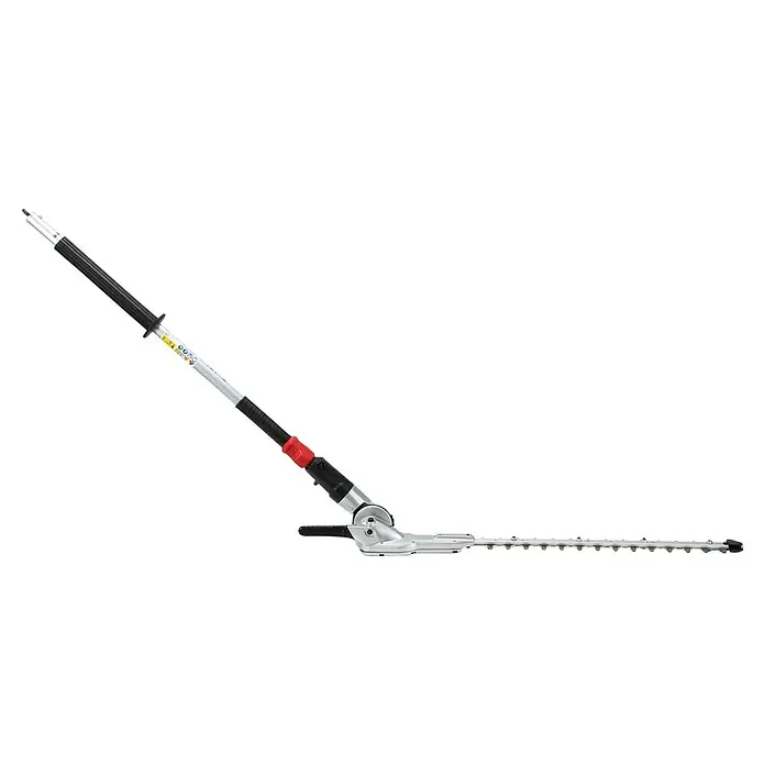 Makita Heckenscheren-Aufsatz EN401MP - Passend für: DUX18, DUX60, UX01G - Silber-grauer und schwarzer Teleskop-Heckenschneider mit abgewinkeltem Schneidkopf, für hohe Hecken.