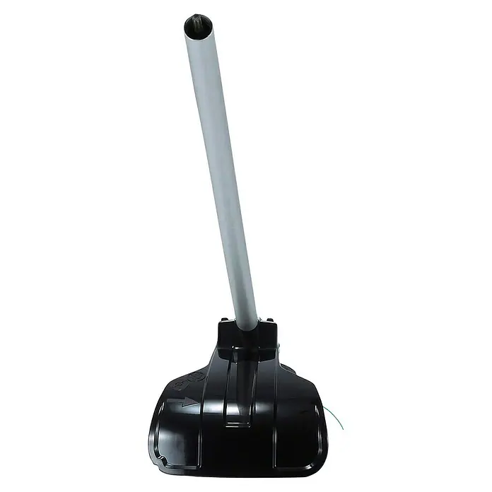 Makita Rasentrimmeraufsatz EM406MP - Passend für: DUX18, DUX60, UX01G - Schwarzes Schaufelblatt mit grauem rohrförmigem Griff, zum Bewegen loser Materialien wie Schnee.
