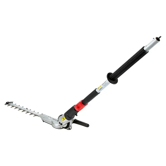 Makita Gras- & Strauchscherenaufsatz EN420MP - Passend für: DUX18, DUX60, UX01G - Langstielige Heckenschere mit silberner Klinge und schwarzem, rotem Ausleger.