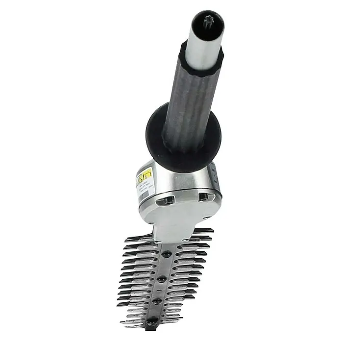 Makita Heckenscheren-Aufsatz EN410MP - Passend für: DUX18, DUX60, UX01G - Silbernes und schwarzes Heckenschneidervorsatzstück mit Schneidbalken und Schaftanschluss.
