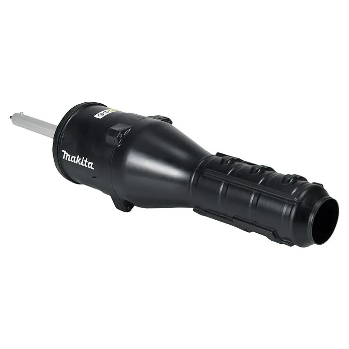 Makita Gebläseaufsatz UB402MP - Passend für: DUX18, DUX60, UX01G - Schwarze Kunststoffdüse für Makita Gebläse, mit strukturierter Grifffläche und grauem Verbindungsstück.