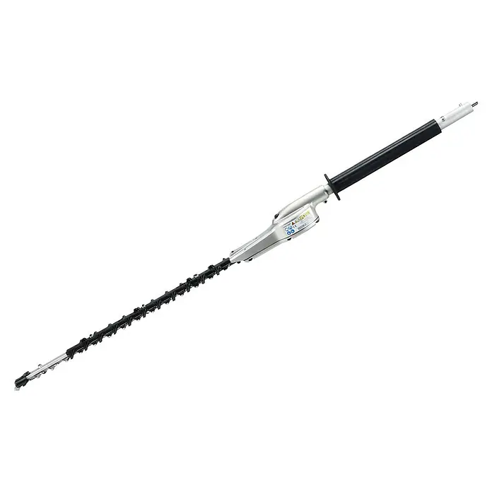 Makita Heckenscheren-Aufsatz EN410MP - Passend für: DUX18, DUX60, UX01G - Langer, silberner und schwarzer Stiel-Heckenschneider mit scharfen Schneidmessern, abgewinkelt für größere Reichweite.