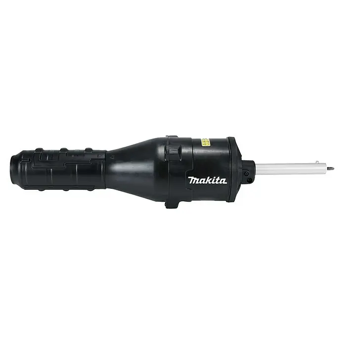 Makita Gebläseaufsatz UB402MP - Passend für: DUX18, DUX60, UX01G - Schwarzes Makita-Werkzeugaufsatz mit konischem Gehäuse und silbernem Schaft.