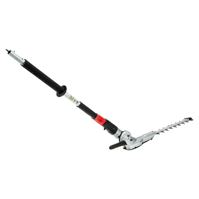 Makita Gras- & Strauchscherenaufsatz EN420MP - Passend für: DUX18, DUX60, UX01G - Verstellbare Langstiel-Heckenschere in Silber und Schwarz mit rotem Gelenk.