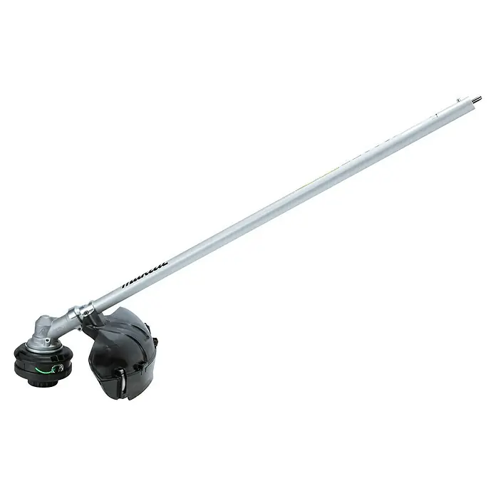 Makita Rasentrimmeraufsatz EM408MP - Passend für: DUX18, DUX60, UX01G - Silberner Rasentrimmer-Aufsatz mit schwarzem Mähkopf und Schutz, für die Rasenpflege.