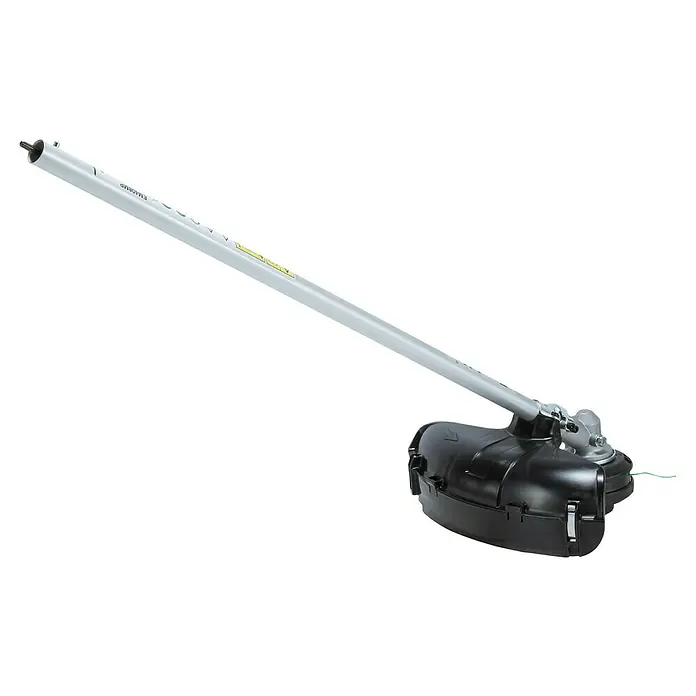 Makita Rasentrimmeraufsatz EM408MP - Passend für: DUX18, DUX60, UX01G - Trimmerkopfaufsatz mit schwarzem Schneidekopf und grauem Schaft.