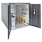 Biohort MiniGarage Fahrradgarage L (Dunkelgrau Metallic, Außenbreite inkl. Dachüberstand: 145 cm, Außentiefe inkl. Dachüberstand: 203 cm) | BAUHAUS
