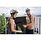 Biohort MiniGarage Fahrradgarage L (Dunkelgrau Metallic, Außenbreite inkl. Dachüberstand: 145 cm, Außentiefe inkl. Dachüberstand: 203 cm) | BAUHAUS