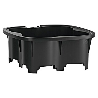 Lechuza Pflanzkasten-Einsatz Pila (31,5 x 31,5 x 13,5 cm, Kunststoff, Schwarz, Passend für: Pila Color Low)