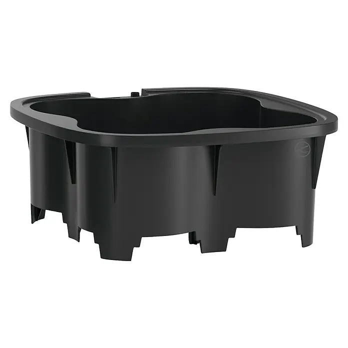 Lechuza Pflanzkasten-Einsatz Pila - 31,5 x 31,5 x 13,5 cm, Kunststoff, Schwarz, Passend für: Pila Color Low - Schwarzer Pflanzkübeleinsatz aus Kunststoff mit breitem Rand und Stützfüßen.