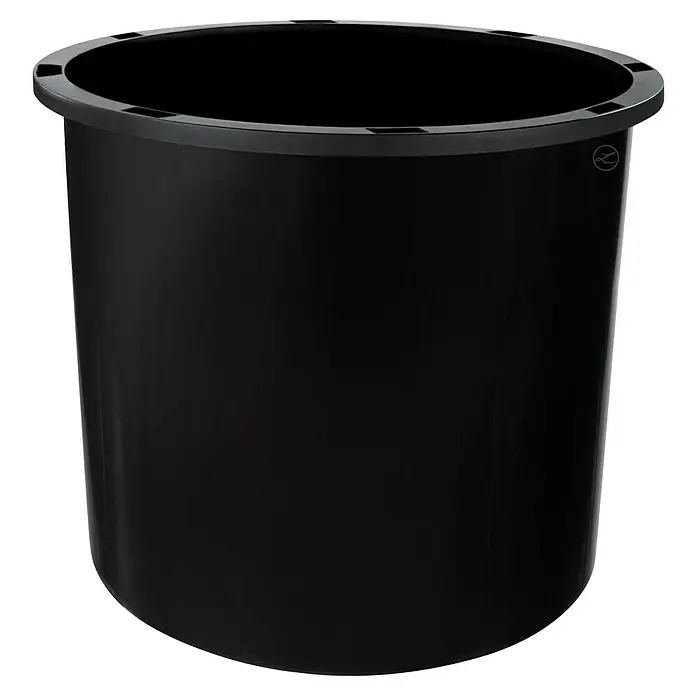 Lechuza Pflanzkasten-Einsatz - Kunststoff, Schwarz, Passend für: Rondo 40 / Diamante 40 - Schwarzer Kunststoff-Pflanztopf mit strukturiertem Rand.