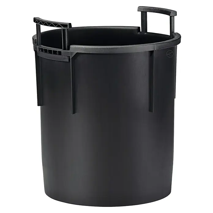 Lechuza Pflanzkasten-Einsatz - Kunststoff, Schwarz, Passend für: Cilindro 23 / Pflanztasche 23 - Schwarzer Kunststoffeimer mit zwei Griffen.