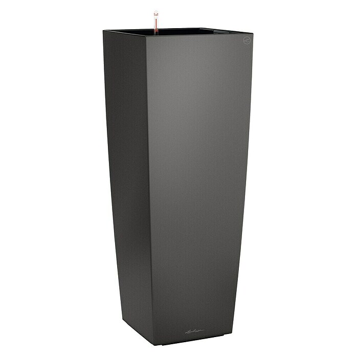 Lechuza Pflanzsäule eckig Cubico Alto (Außenmaß (L x B x H): 39,5 x 39,5 x 105 cm, Kunststoff, Anthrazit) | BAUHAUS