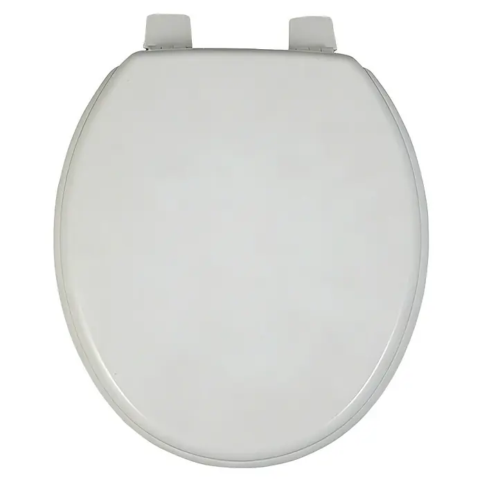 Poseidon WC-Sitz Kimo - MDF, Weiß, Ohne Absenkautomatik - Weißer, ovaler Toilettensitzdeckel.