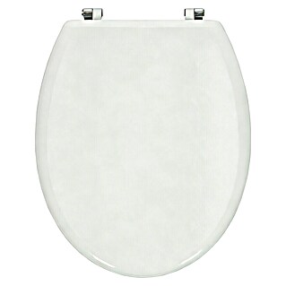 Poseidon Tapa de WC Argos (MDF, Blanco, Sin caída amortiguada)
