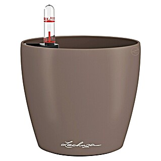 Lechuza Classico Pflanztopf Color (Außenmaß (Ø x H): 13,2 x 11,8 cm, Kunststoff, Muskat)