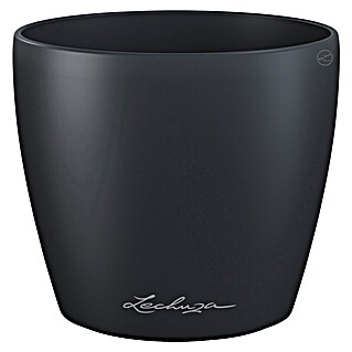 Lechuza Classico Übertopf rund Color SINGLE (Außenmaß (Ø x H): 11 x 10 cm, Kunststoff, Grau)