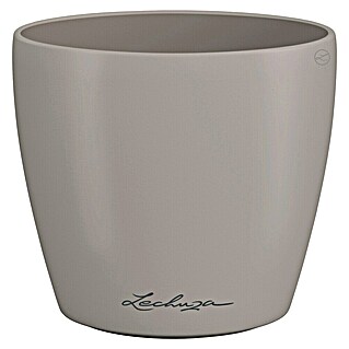Lechuza Classico Übertopf rund Color SINGLE (Außenmaß (Ø x H): 11 x 10 cm, Kunststoff, Braun)