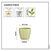 Lechuza Classico Übertopf rund Color SINGLE (Außenmaß (Ø x H): 11 x 10 cm, Kunststoff, Weiß) | BAUHAUS