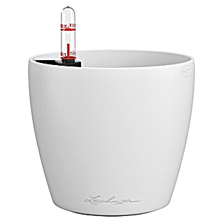Lechuza Classico Pflanztopf Color (Außenmaß (Ø x H): 13,2 x 11,8 cm, Kunststoff, Weiß)