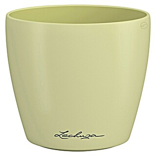 Lechuza Classico Übertopf rund Color SINGLE (Außenmaß (Ø x H): 11 x 10 cm, Kunststoff, Linde)