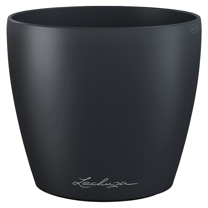 Lechuza Classico Übertopf rund Color SINGLE (Außenmaß (Ø x H): 13 x 12 cm, Kunststoff, Grau) | BAUHAUS