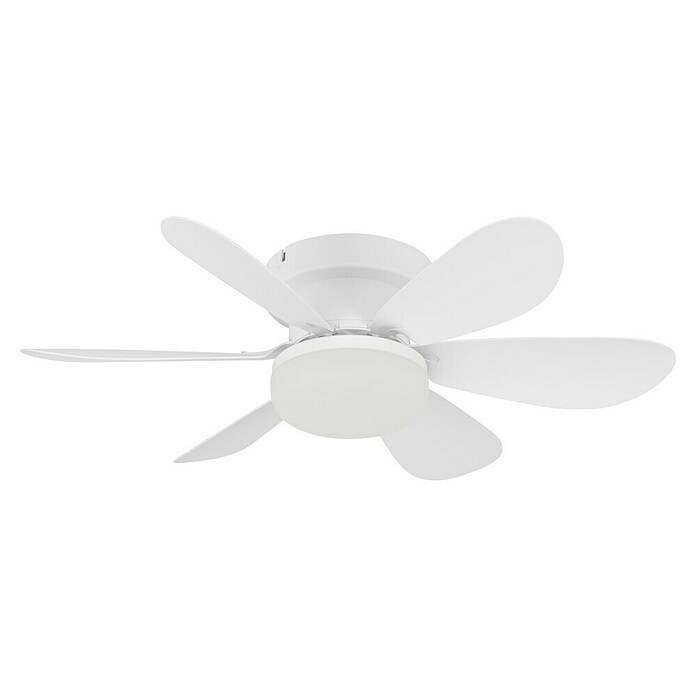 Eglo Ventilador de techo Clovelly (Blanco, 52 cm, 12 W, Blanco cálido) | BAUHAUS