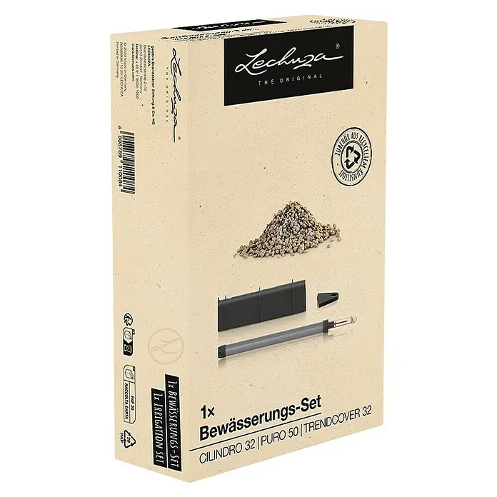 Lechuza Bewässerungs-Set - Kunststoff, Passend für: Cilindro 32 / Rondo - Lechuza Bewässerungs-Set in Kartonbox, mit Wasserstandsanzeiger, Trenngitter und Granulat.